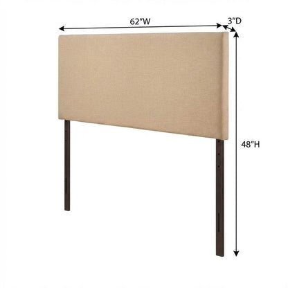 Upholstered Queen Headboard with Padded Design and Durable Frame