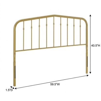 Metal Queen Headboard in Black with Durable Frame and Elegant Design
