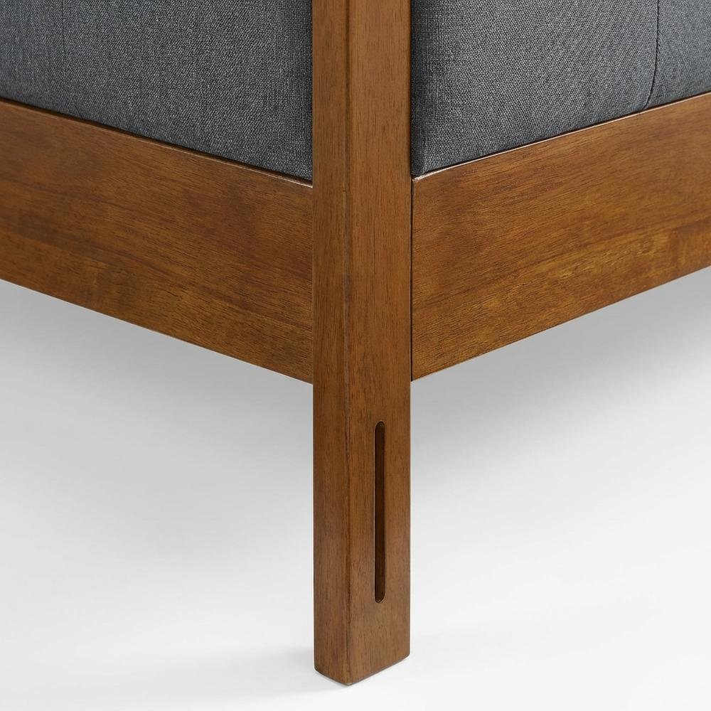 Tufted Fabric King Headboard with Wood Frame and Elegant Design