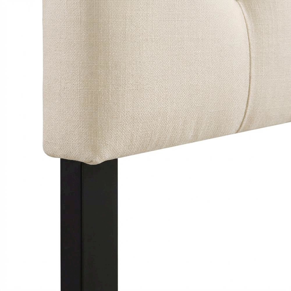 Upholstered Fabric King Headboard with Padded Design for Comfortable Support