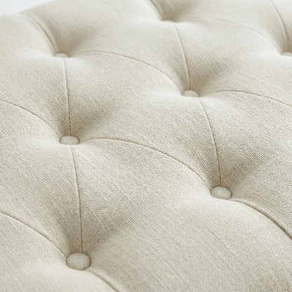 Upholstered Queen Fabric Headboard with Padded Design and Sturdy Construction