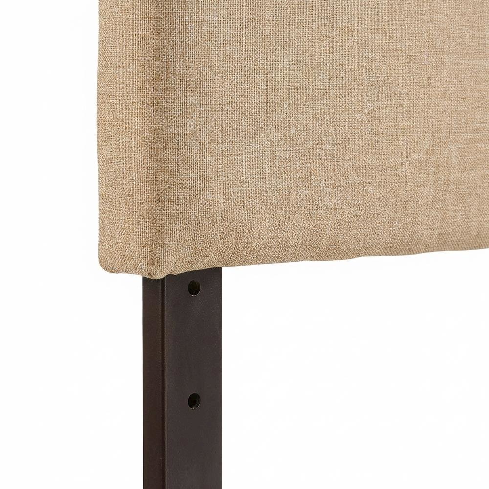 Upholstered Fabric Twin Headboard with Padded Design and Sturdy Frame