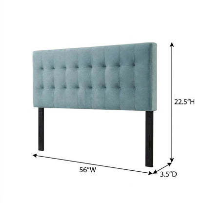 Biscuit Tufted Full Headboard in Performance Velvet with Elegant Design