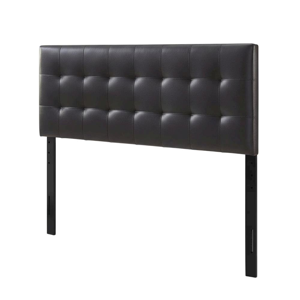 Upholstered Vinyl King Headboard with Elegant Padded Design and Durable Finish