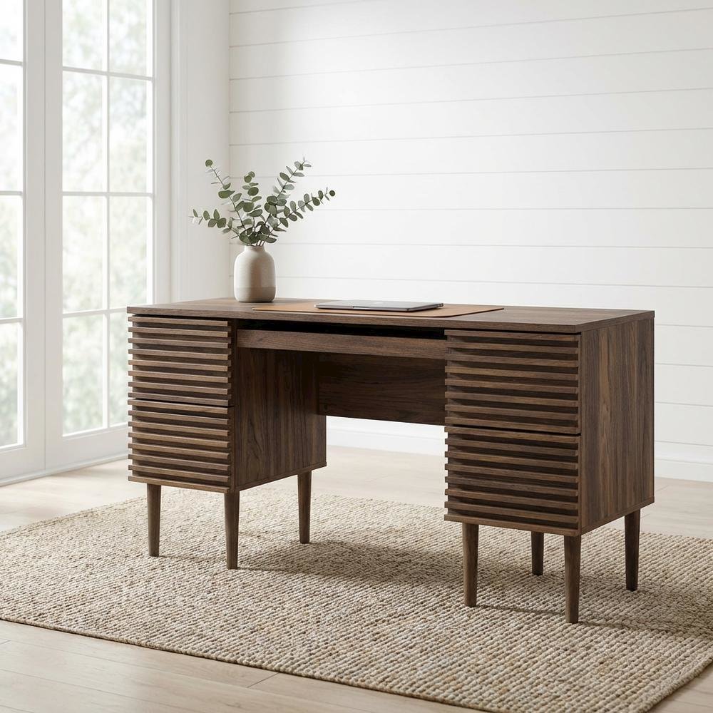 Modern Office Desk With Durable Surface And Spacious Work Area