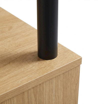 Modern Office Desk In Neutral Finish With Spacious Work Surface
