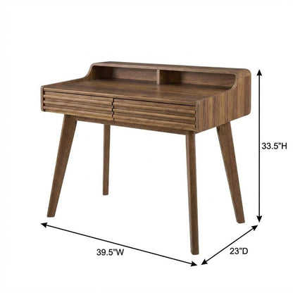 Modern Render Writing Desk in Elegant Finish with Sturdy Construction