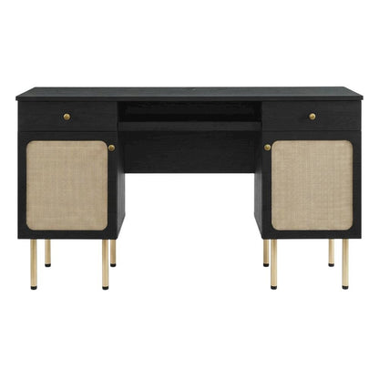 Office Desk With Sturdy Construction And Spacious Work Surface