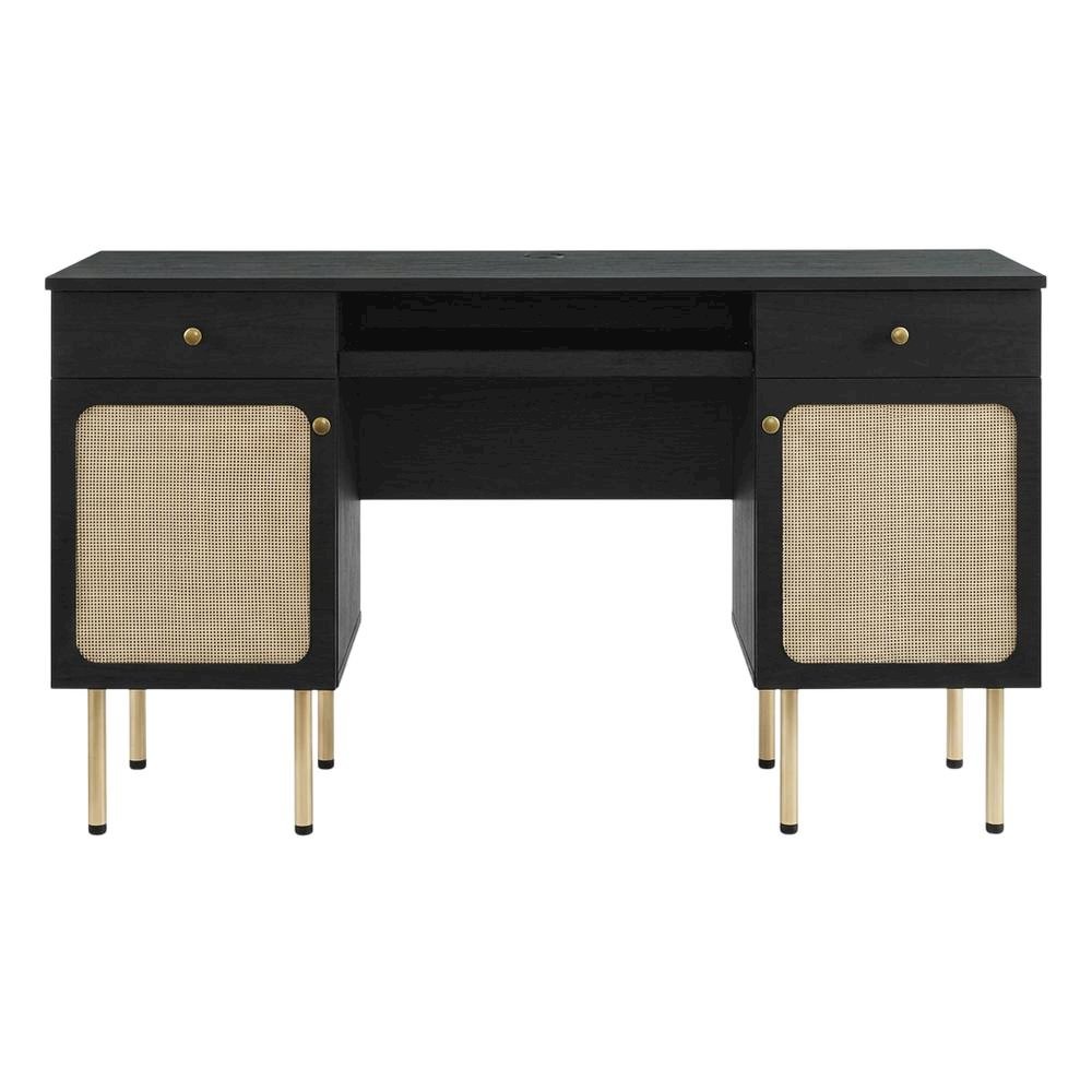 Office Desk With Sturdy Construction And Spacious Work Surface