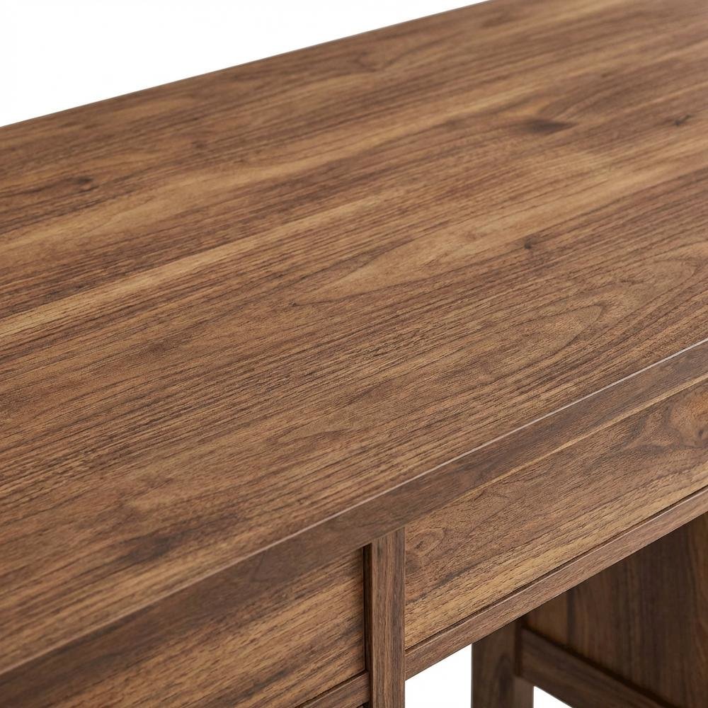 Wood Grain Office Desk with Spacious Surface and Modern Design