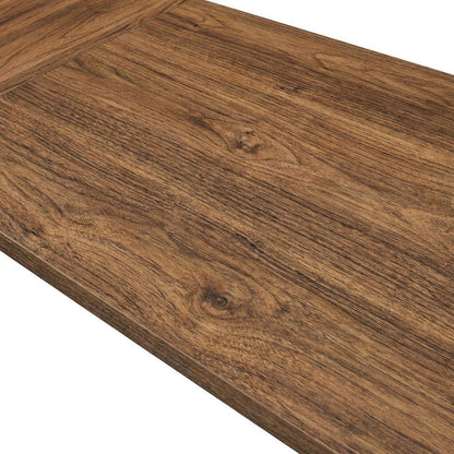 L-Shaped Wood Office Desk with Spacious Work Surface and Sturdy Legs