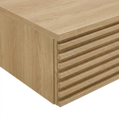 Wall Mount Office Desk in Wood Finish with Durable Construction
