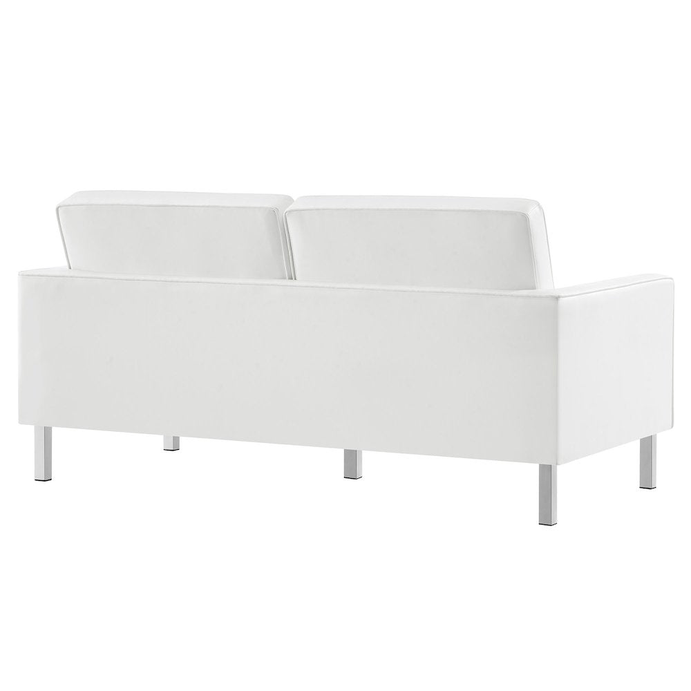 Loft 2-Piece Tufted Vegan Leather Furniture Set