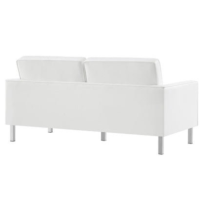 Loft 2-Piece Tufted Vegan Leather Furniture Set