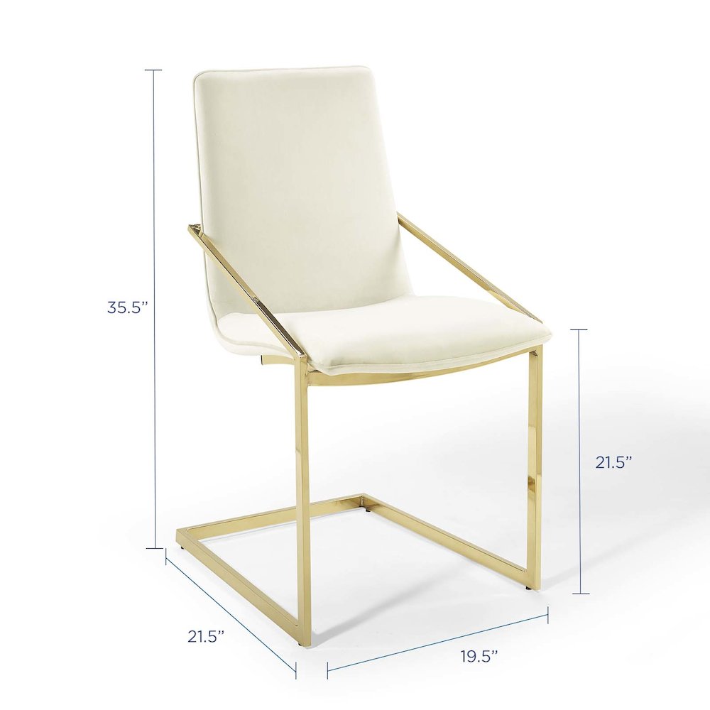 Pitch Performance Velvet Dining Armchair Set of 2