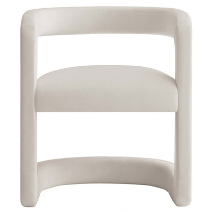 Winslow Barrel Performance Velvet Dining Chair
