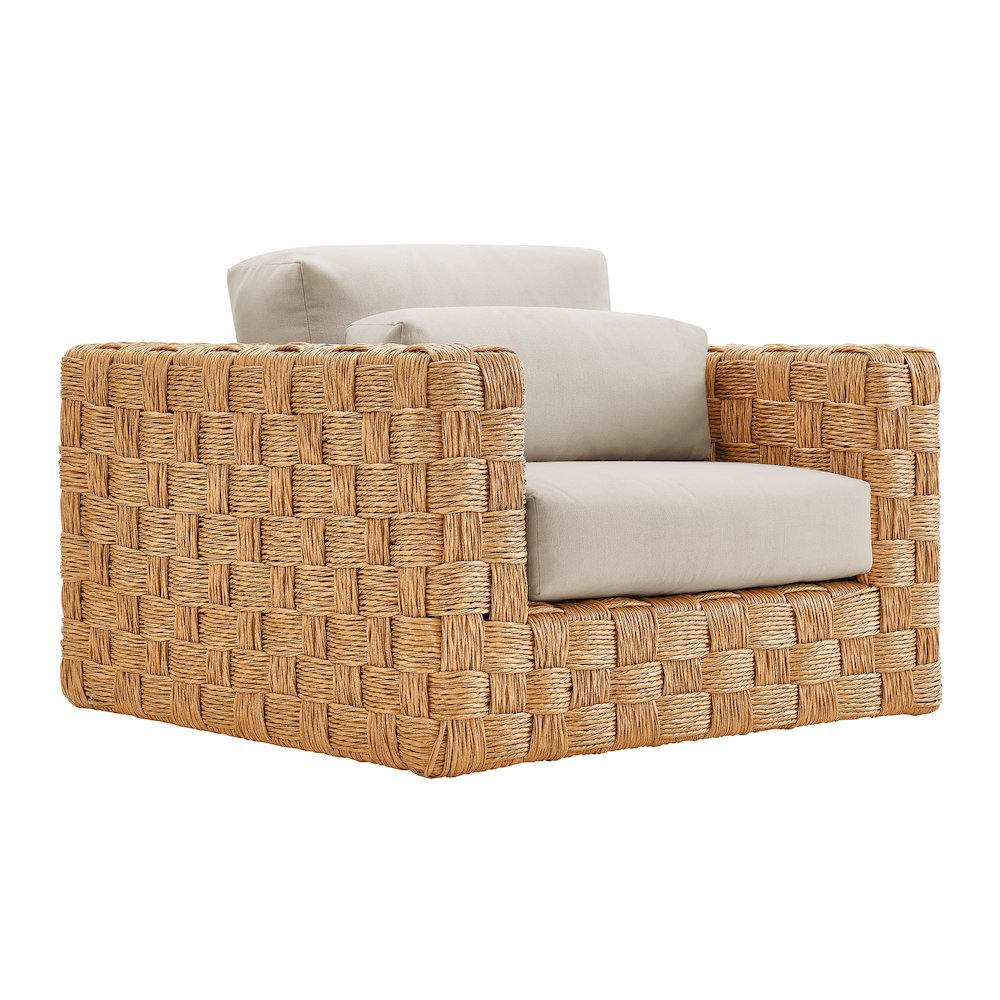 Thames 4-Piece Outdoor Patio Wicker Outdoor Patio Rattan Furniture Set