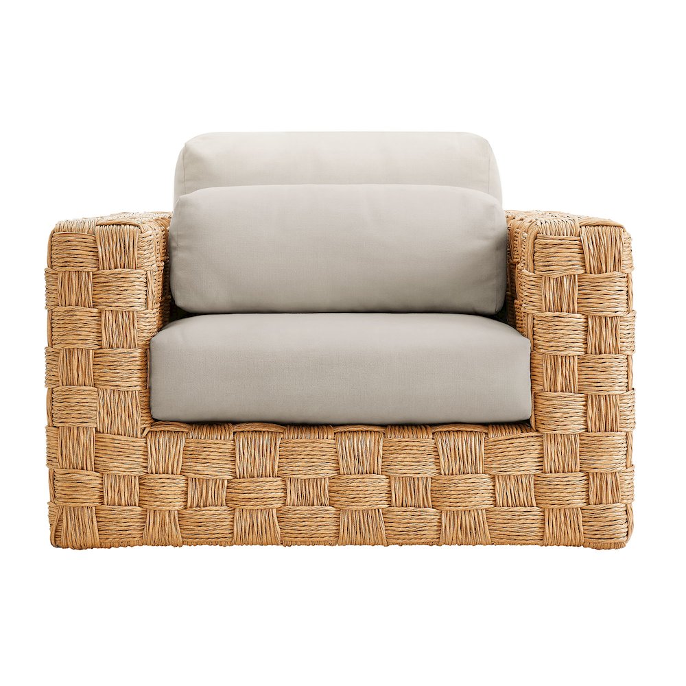 Thames 4-Piece Outdoor Patio Wicker Outdoor Patio Rattan Furniture Set