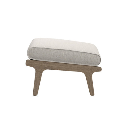 Saratoga Outdoor Patio Teak Wood Chair and Ottoman Set