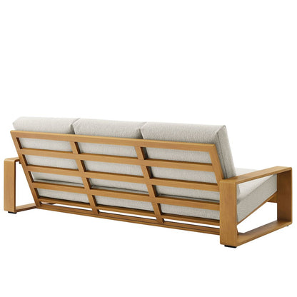 Lirienne 2-Piece Outdoor Patio Aluminum Faux Wood Furniture Set