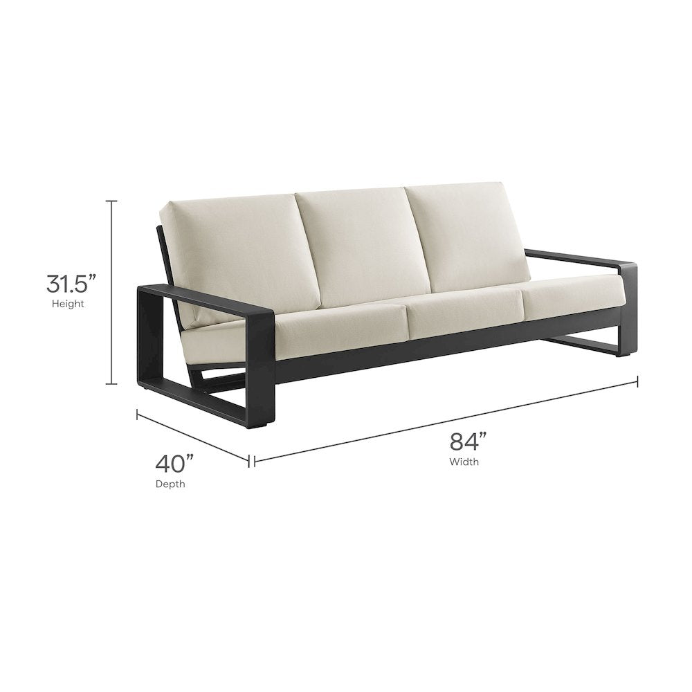 Lirienne 4-Piece Outdoor Patio Aluminum Furniture Set