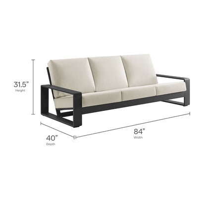 Lirienne 4-Piece Outdoor Patio Aluminum Furniture Set