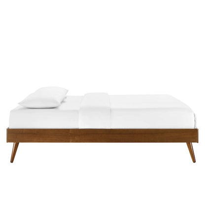 Willow Wood Full Platform Bed With Splayed Legs