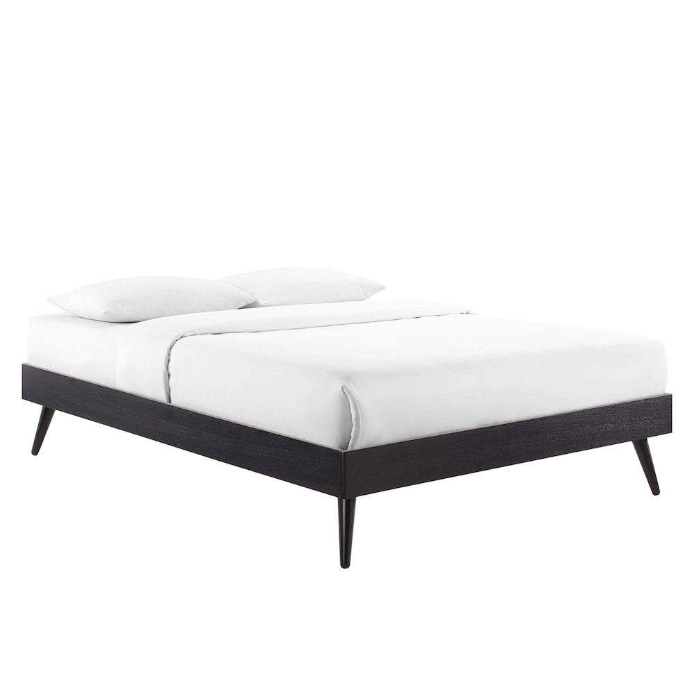 Bridgette Wood Queen Platform Bed With Splayed Legs