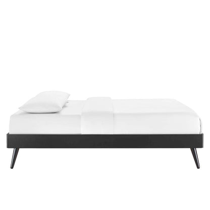 Bridgette Wood Queen Platform Bed With Splayed Legs