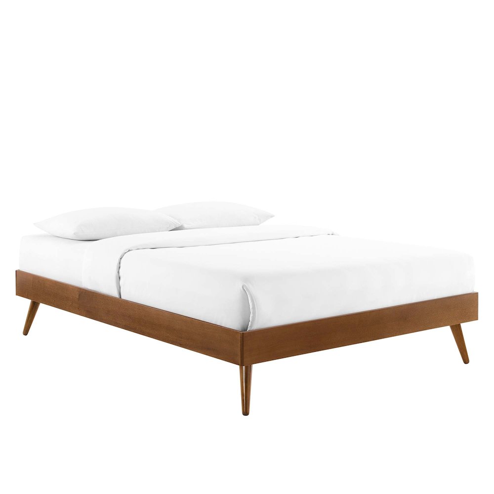 Bridgette Wood Queen Platform Bed With Splayed Legs