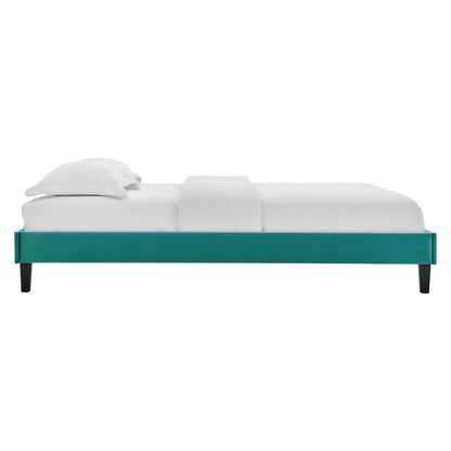 Juniper Channel Tufted Performance Velvet Full Platform Bed