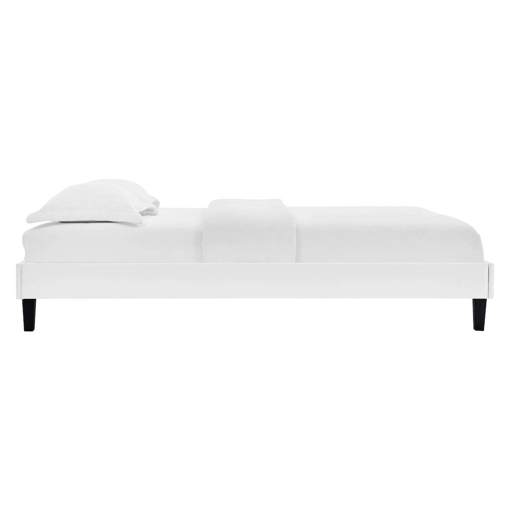 Alessi Performance Velvet Queen Platform Bed