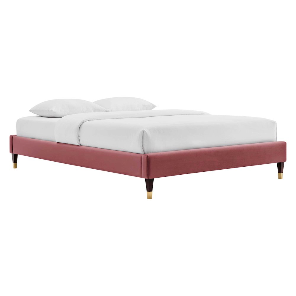 Current Performance Velvet Queen Platform Bed