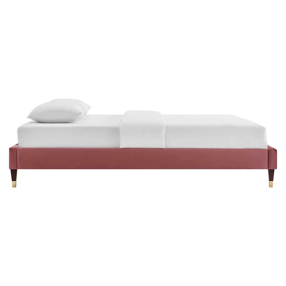 Current Performance Velvet Queen Platform Bed