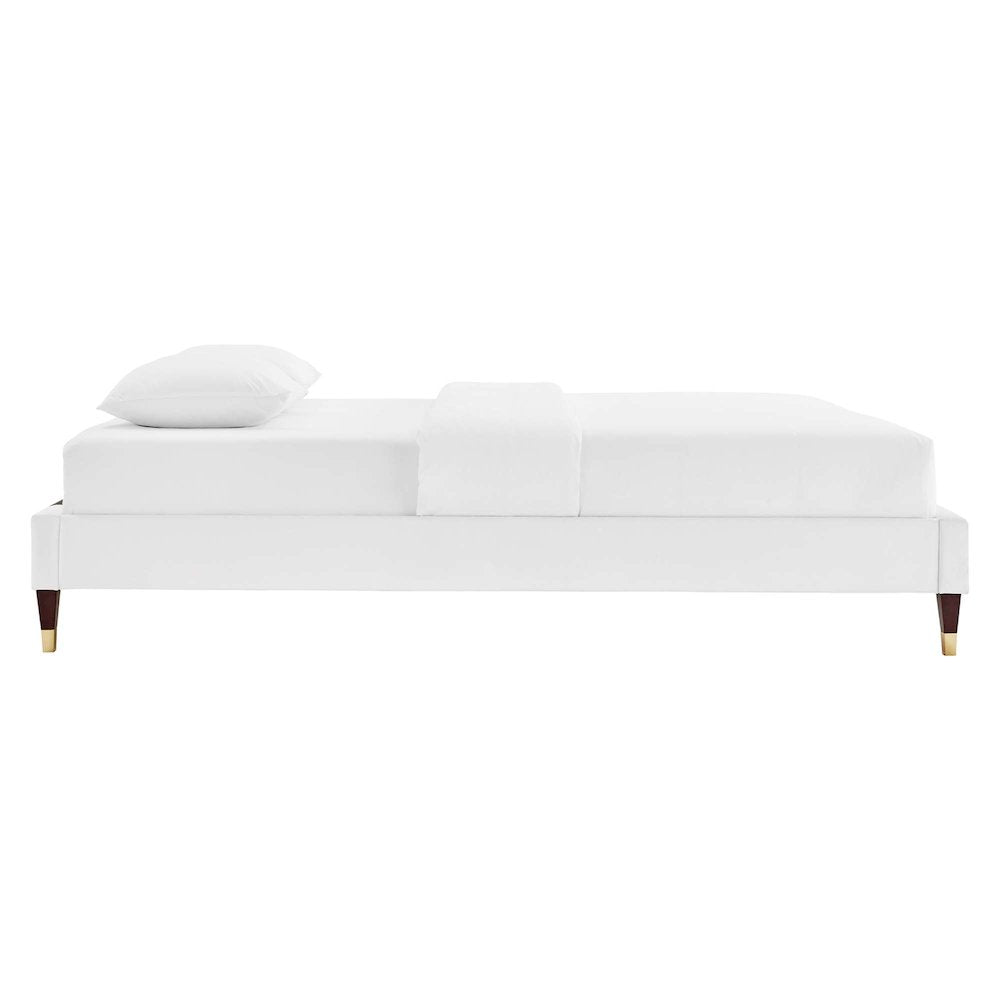 Current Performance Velvet Queen Platform Bed
