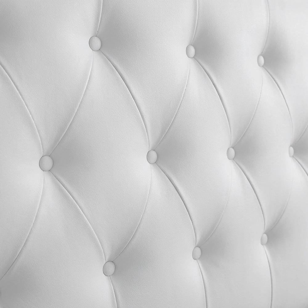 Tufted Queen Headboard in Fabric and Wood with Sturdy Frame and Elegant Design
