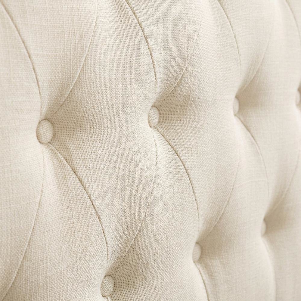 Upholstered Fabric King Headboard with Padded Design for Comfortable Support