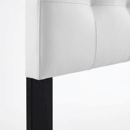 Upholstered Vinyl Full Headboard with Smooth Finish and Durable Design