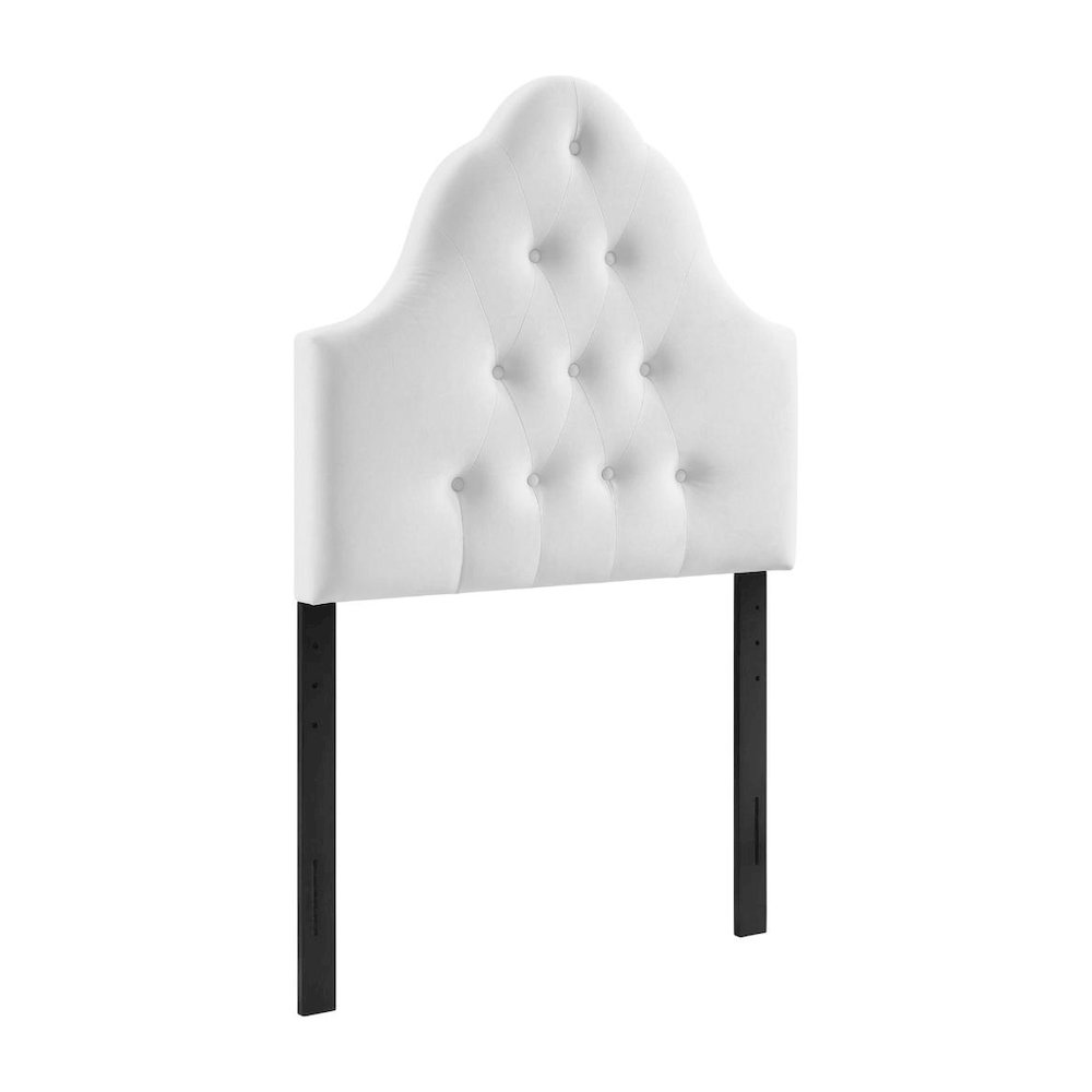 Diamond Tufted Velvet Twin Headboard with Elegant Upholstery and Durable Frame