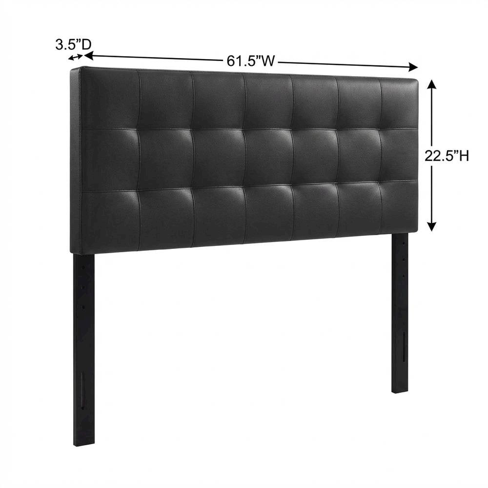 Upholstered Vinyl Queen Headboard with Elegant Design and Durable Finish