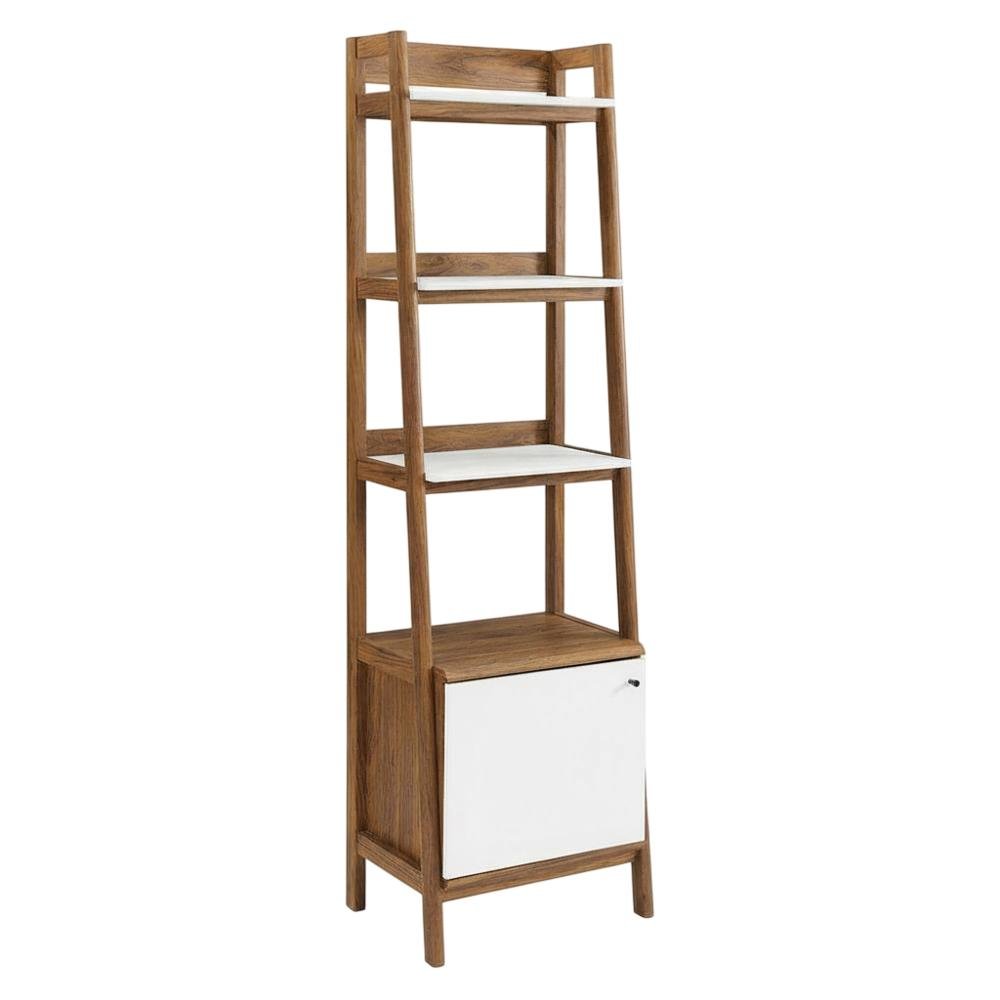 Wooden Bookcase in Finish with Sturdy Shelving