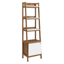 Wooden Bookcase in Finish with Sturdy Shelving