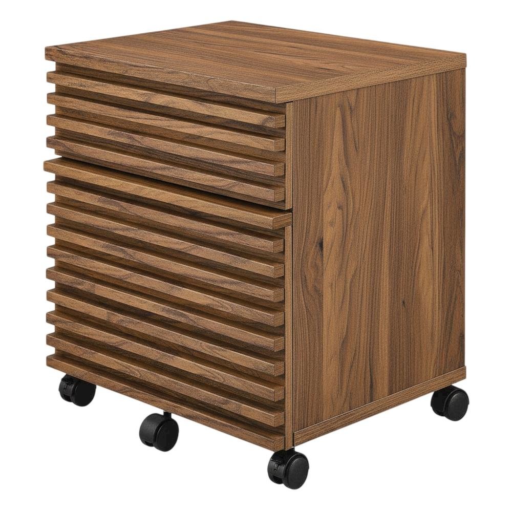 Wood File Cabinet In Finish With Spacious Storage And Classic Design