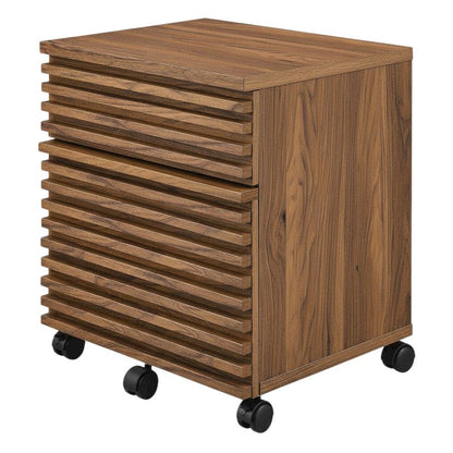 Wood File Cabinet In Finish With Spacious Storage And Classic Design