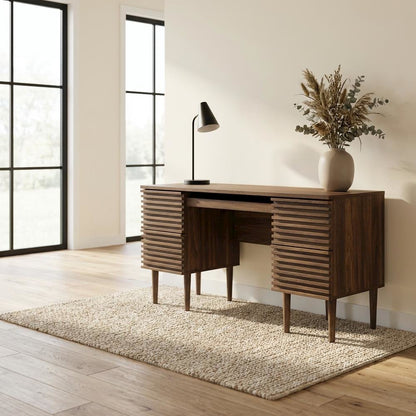 Modern Office Desk With Durable Surface And Spacious Work Area