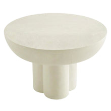 Concrete Coffee Table with Durable Round Top and Modern Design