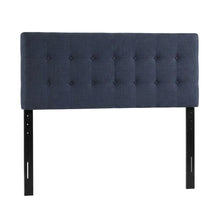 Fabric-Upholstered King Headboard, Wall Mount Padded Panel King Size Only, Navy