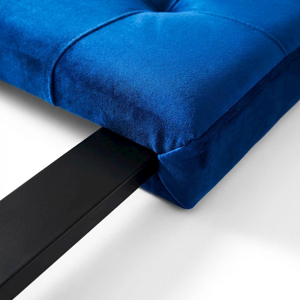 Blue Performance Velvet Headboard, Queen Tufted Design, Durable Upholstery