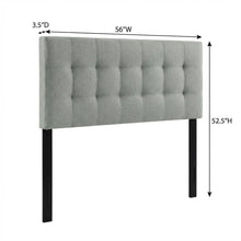 Upholstered Fabric Full Headboard with Padded Design and Elegant Finish