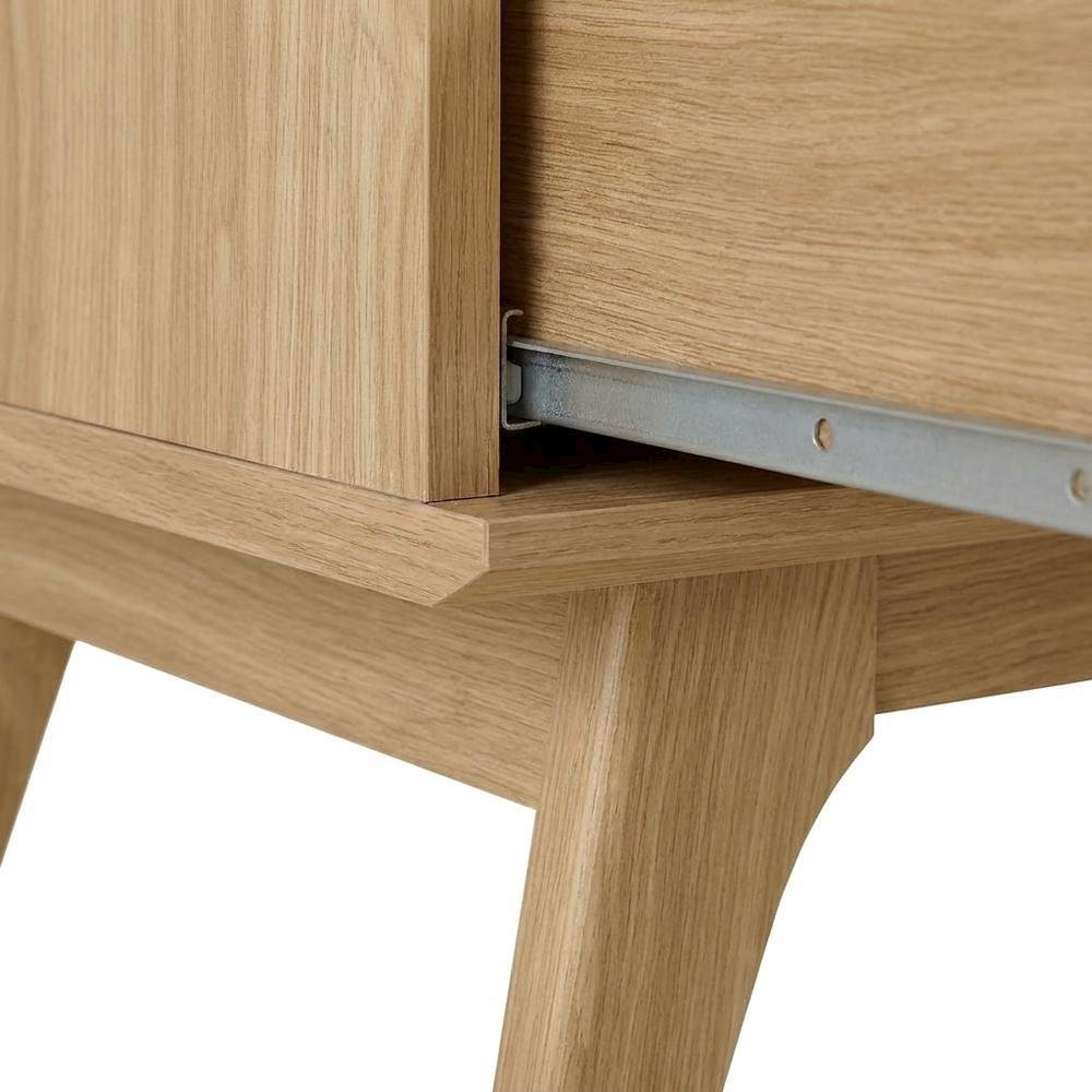 Wooden Sideboard Buffet Cabinet with Storage for Dining Room, Oak